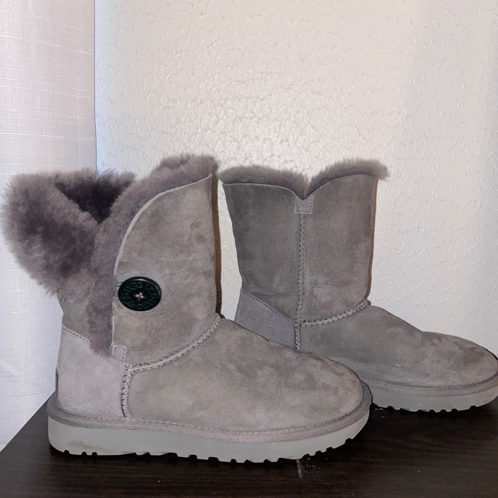 Ugg Bailey Button Boot - Gray